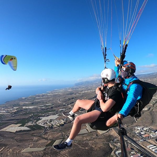 Progression and improvement course for paragliding flights in Tenerife